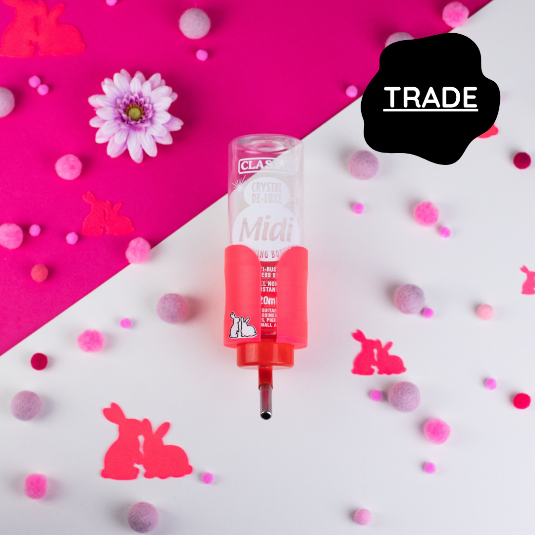 SINGLE Cage/Wall Mounted Water Bottle Holder - Anime Pink - TRADE