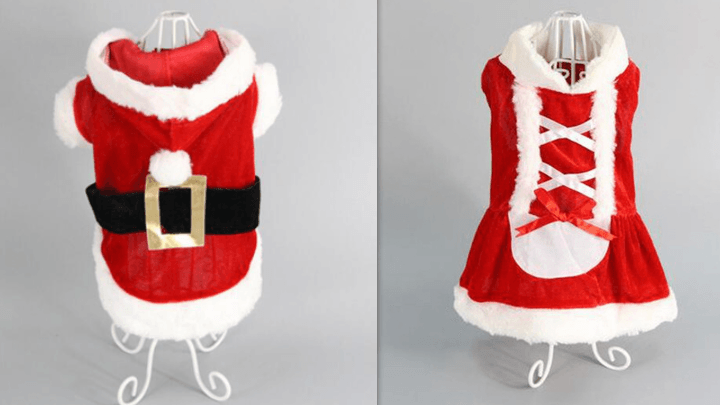 Festive Plaid Dog Dress - Cozy Christmas Pet Outfit For Small Dogs-3
