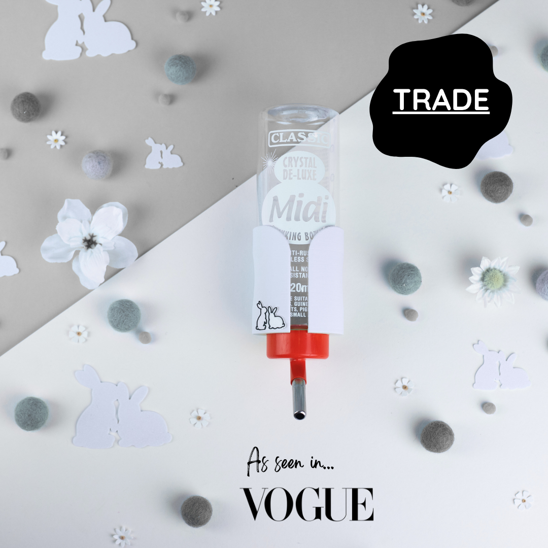 SINGLE Cage/Wall Mounted Water Bottle Holder - Grey - TRADE