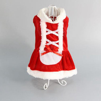 Festive Plaid Dog Dress - Cozy Christmas Pet Outfit For Small Dogs-6