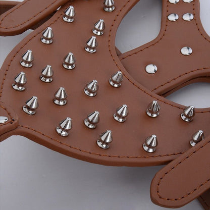 Dog Zinc alloy Rivets Spiked Studded Harness