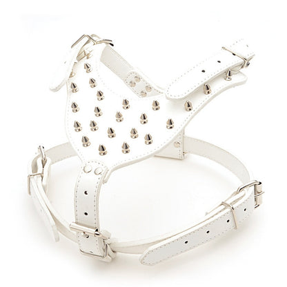 Dog Zinc alloy Rivets Spiked Studded Harness