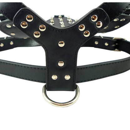 Dog Zinc alloy Rivets Spiked Studded Harness