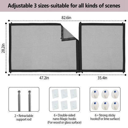 Pet Dog Fence Gate Safe Guard Safety Enclosure Dog Fences Dog Gate The Ingenious Mesh Magic Pet Gate Pet supplies